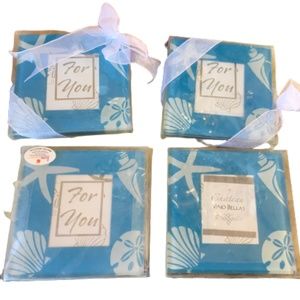 Beach themed coaster.